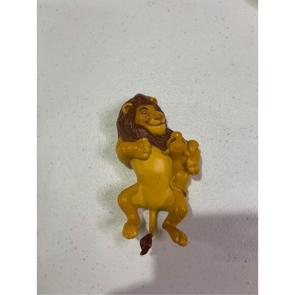 Disney Lion King Collectible Figure MUFASA BABY SIMBA Toy Mattel 90s Walt Disney - Picture 1 of 4